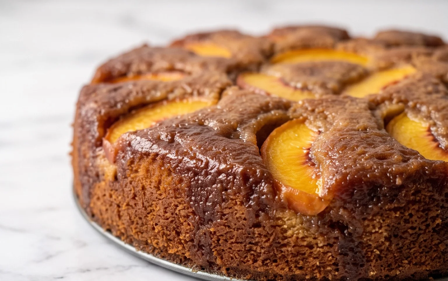 Brown Sugar Peach Cake