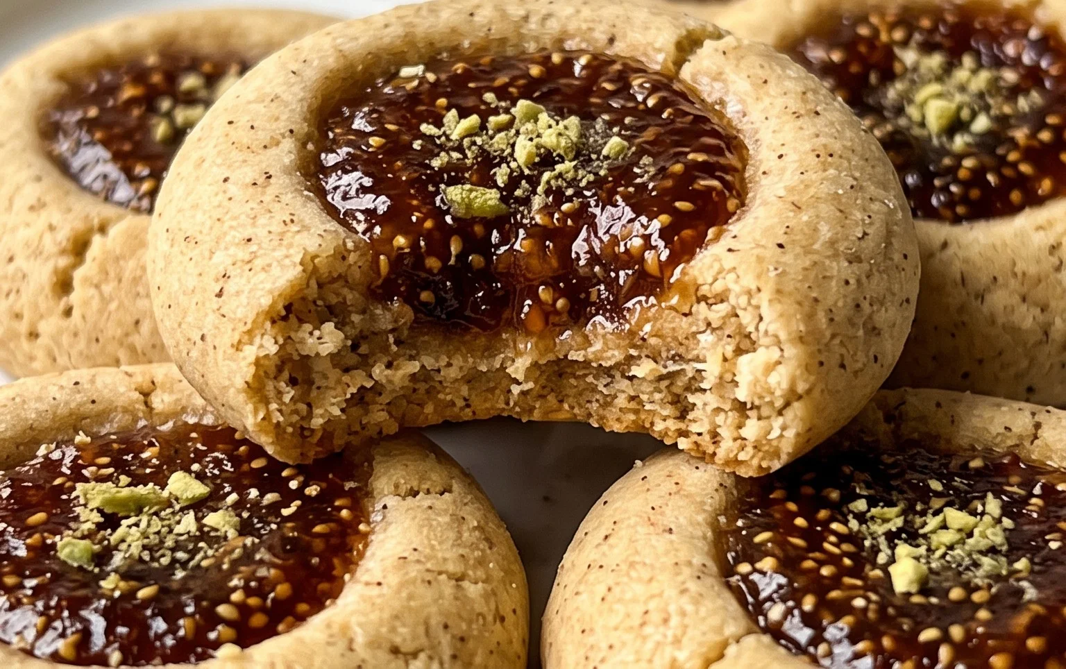 Cardamom Fig Thumbprint Cookies