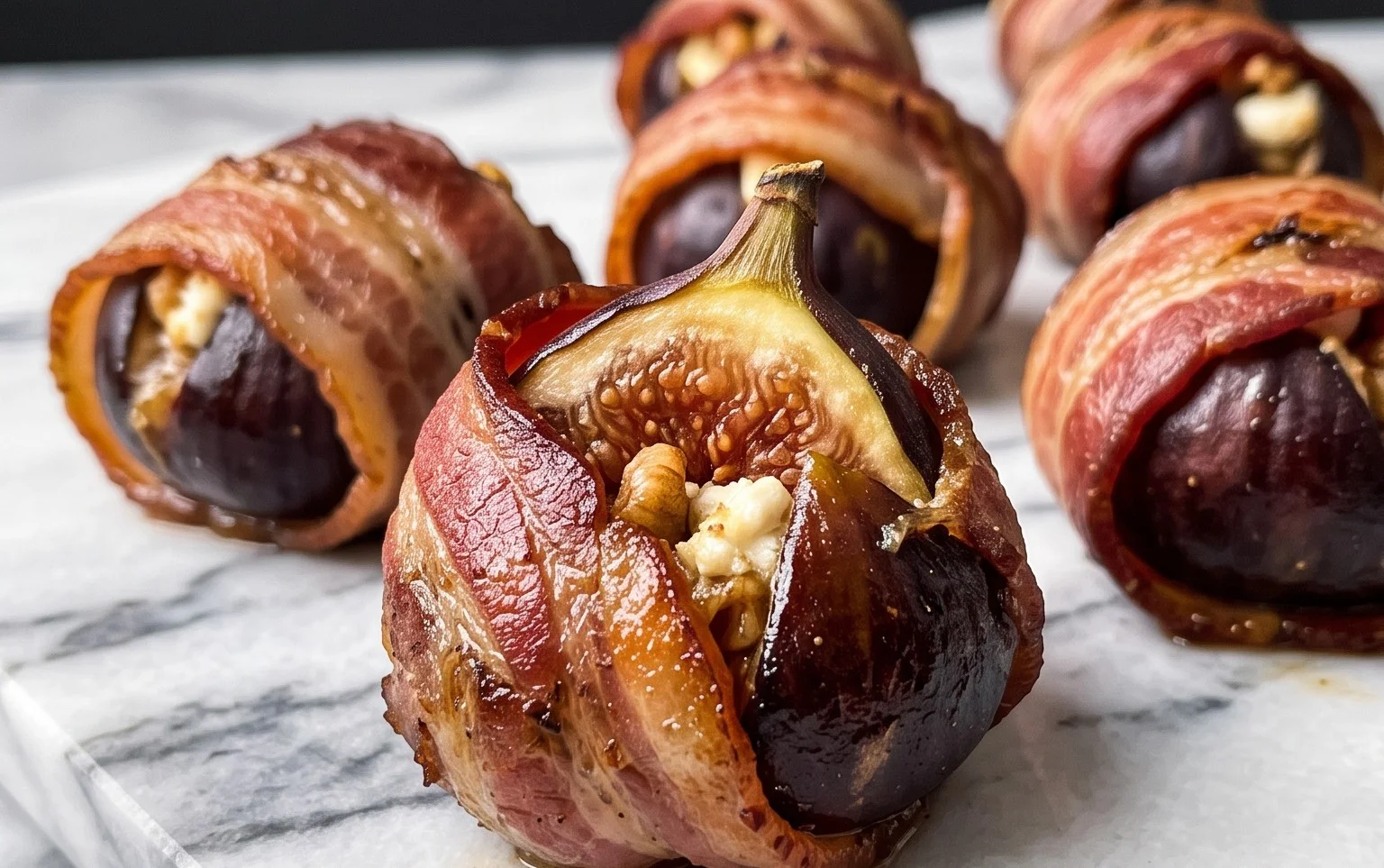 Beef Bacon Wrapped Stuffed Figs