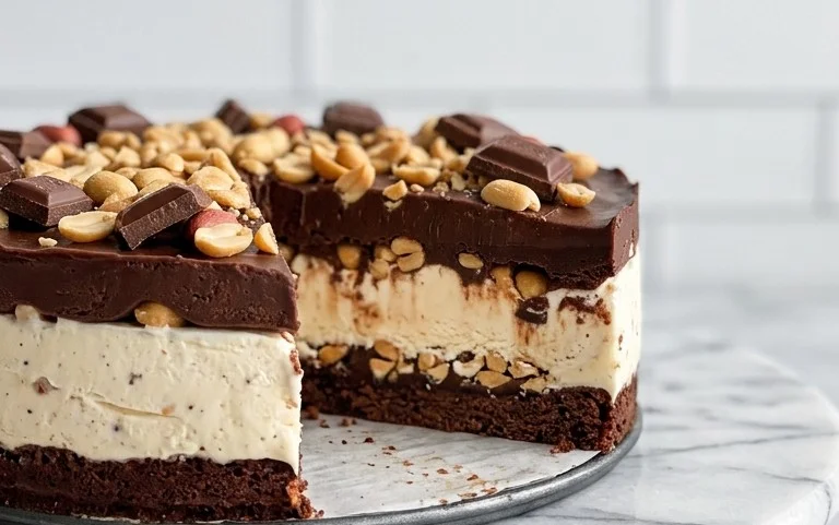 Buster Bar Ice Cream Cake
