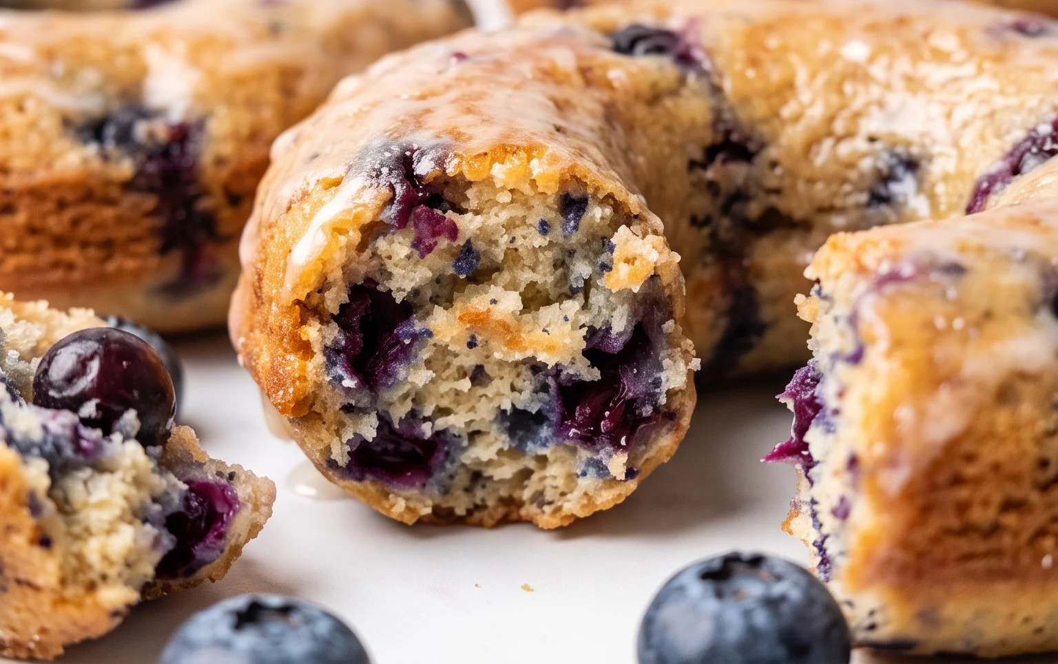 Blueberry Cake Donuts
