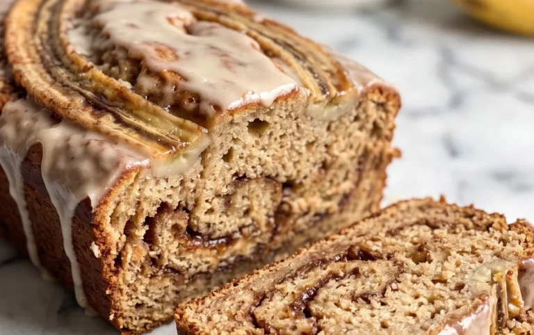 Cinnamon Roll Banana Bread