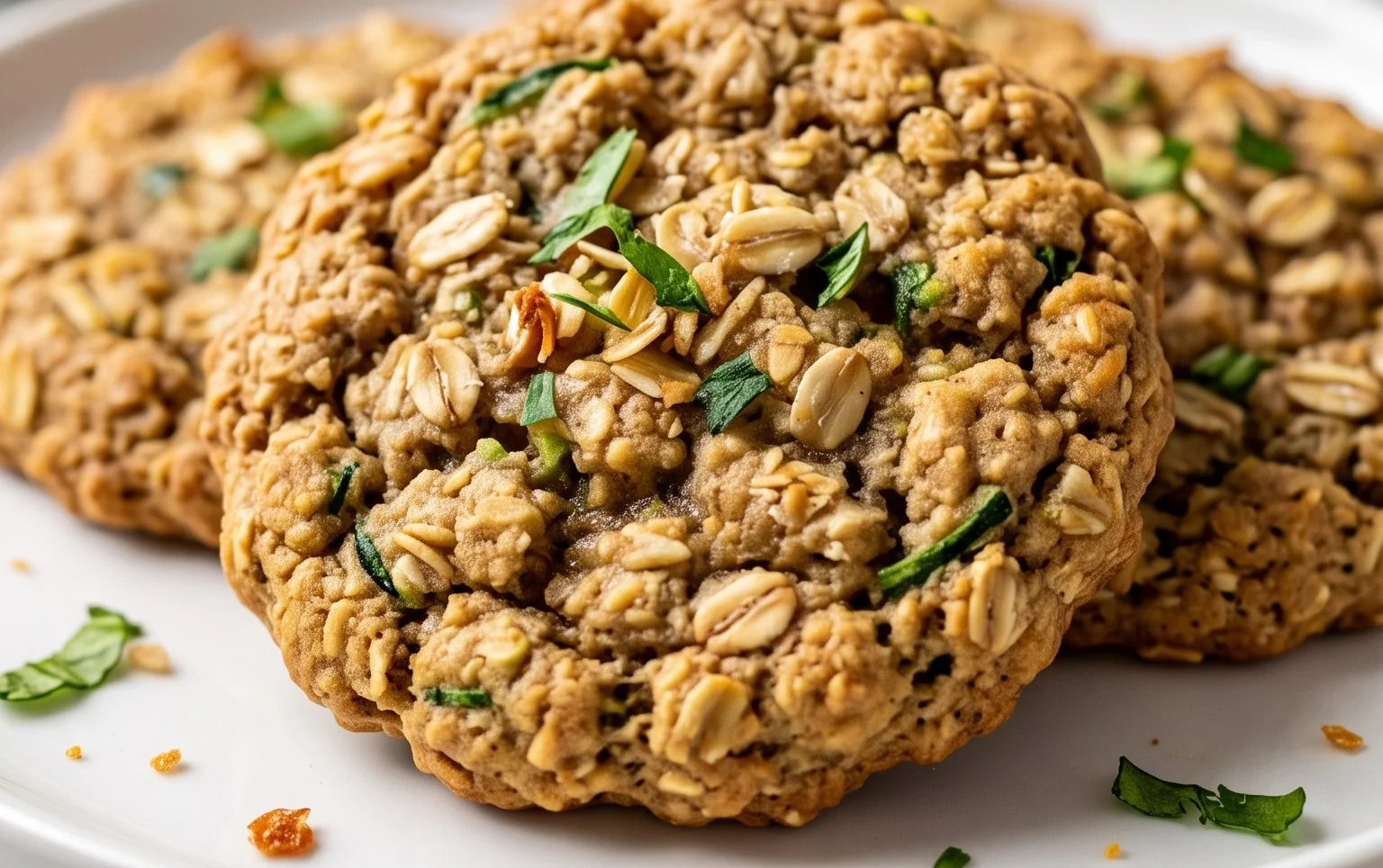Healthy Zucchini Oatmeal Cookies