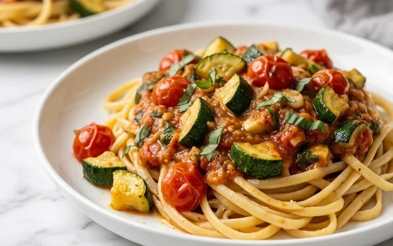 Simple Fresh Zucchini Pasta Sauce