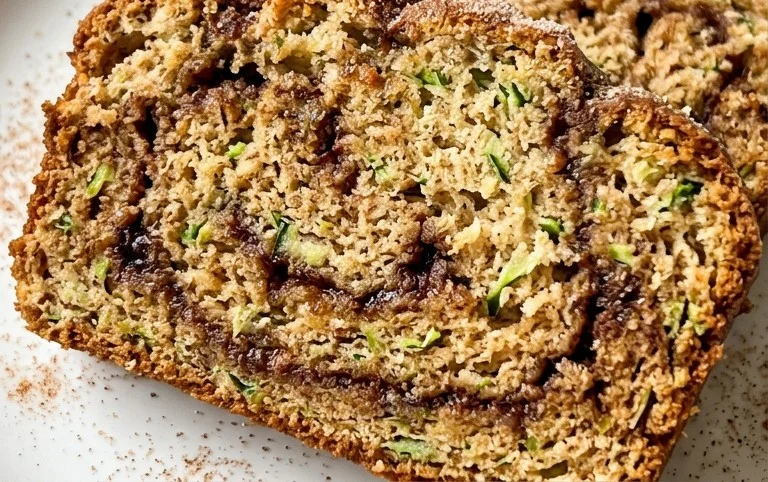 Moist and Delicious Cinnamon Swirl Zucchini Bread