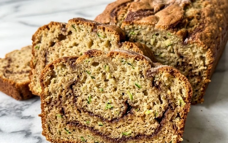 Moist and Delicious Cinnamon Swirl Zucchini Bread