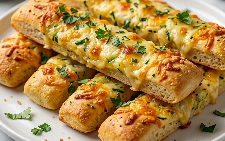Cheesy Zucchini Breadsticks
