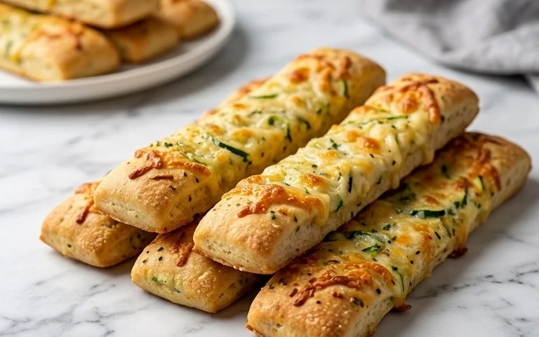 Cheesy Zucchini Breadsticks