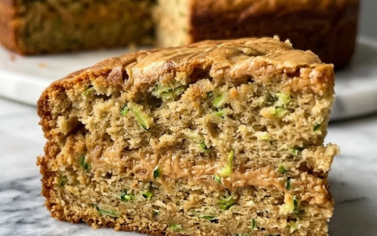 Moist Peanut Butter Zucchini Cake Recipe
