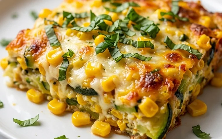Zucchini Corn Parmesan Bake Recipe