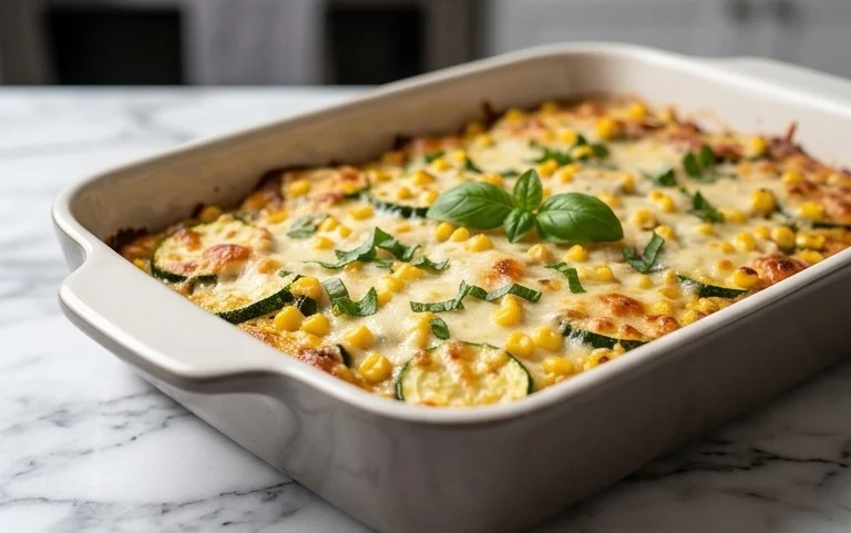 Zucchini Corn Parmesan Bake Recipe