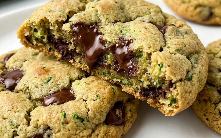 Soft Zucchini Cookies with Chocolate Chips