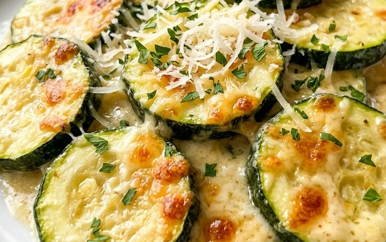 Creamy Parmesan Zucchini