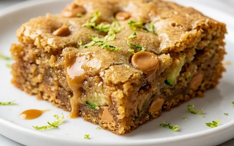 Chewy Butterscotch Zucchini Blondies
