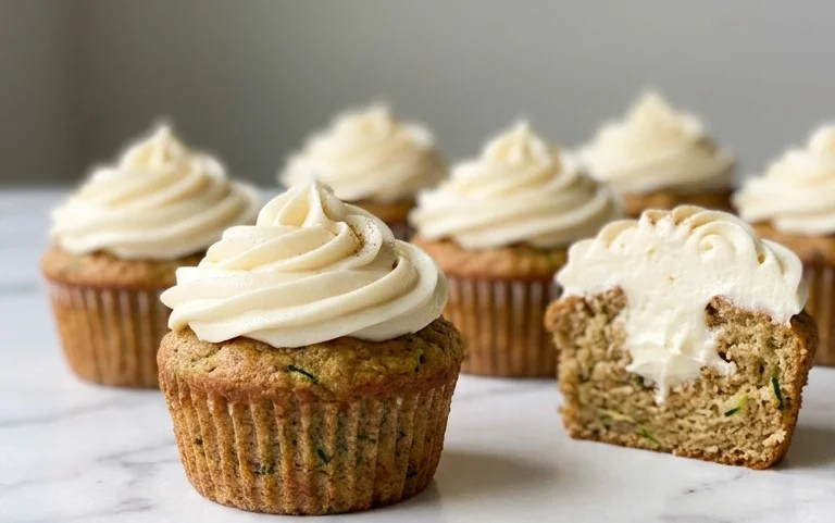 Zucchini Cupcakes with Cream Cheese Frosting