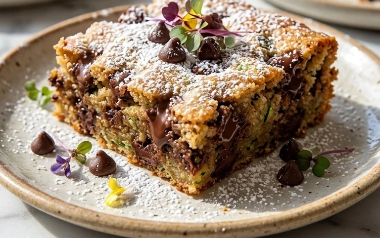 Chocolate Chip Zucchini Cookie Bars