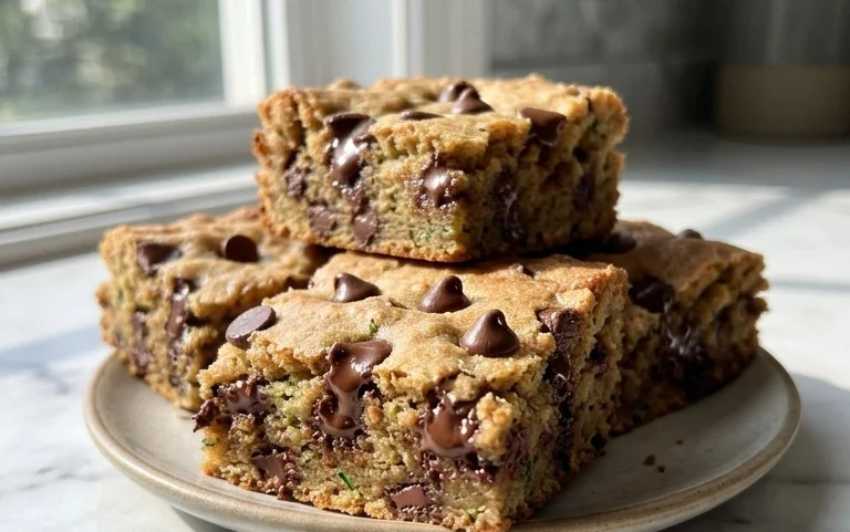 Chocolate Chip Zucchini Cookie Bars